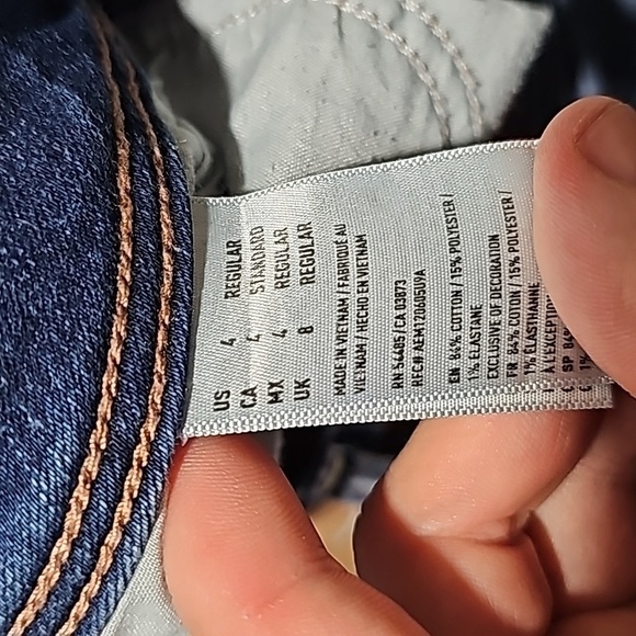 American Eagle size 4 super stretch boot cut jeans - Picture 7 of 8